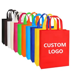 Promozionali Personalizzati Tote Sacchetto Non Tessuto, Su Misura Non Tessuto Sacchetto di Tote, pieghevole di Acquisto Non Tessuto Sacchetto di Tote con il vostro logo