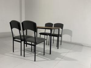 <span class=keywords><strong>YUKAI</strong></span> Design moderne et simple avec table à manger de haute qualité et 4 chaises noires pour YS-0531 de meubles de salon - Product Image 3