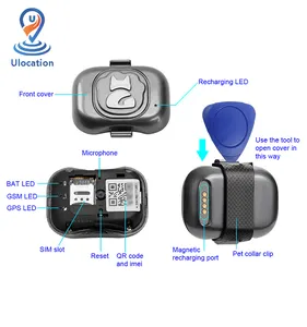 무료 모바일 앱 방수 GPS 추적기 개 목걸이 GPS 추적기와 개 임대 지오 울타리에 GPS 추적기