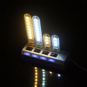 Illuminazione a Led portatile USB Night Light Room Decor Mini Table Desk Lamp torcia elettrica per Power Bank Laptop Camping Reading Lighting - Product Image 4