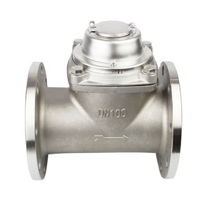 Compteur d'eau analogique Lxlc 50 300, prix fabricant, en acier inoxydable, à bride de 4 pouces, 16 Lxlc 50 300 - Product Image 1