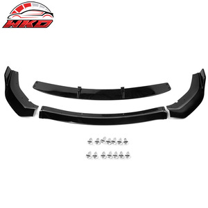 Protector de Parachoques Delantero para Dodge Charger Widebody 2020-2023, Estilo IKON V2, Negro Brillante, 4 Piezas, Difusor, Protector de Mentón - Product Image 4