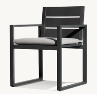 Fauteuil d'extérieur en métal AEGEAN, idéal pour balcon, couloir, terrasse de villa, café – Chaise de salle à manger en aluminium – Vente chaude usine