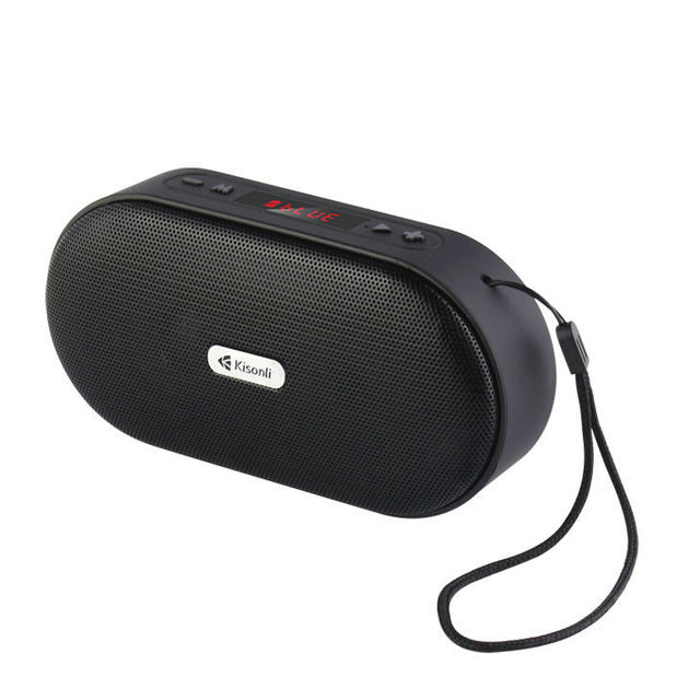 Africa Hot Selling Outdoor Portable Mini Speaker Radio LCD Display BT Speaker Audio FM Music Player Subwoofer Plastic Two-way