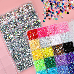 Kit de Resina de Color AB para Manualidades con Pegamento y Pinzas, Accesorios de Cristal Arcoíris de <span class=keywords><strong>3</strong></span>-6 mm, Suministros para Decoración de Uñas y Teléfonos - Product Image 2