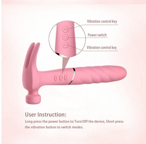 Vibrateur Love Hammer <span class=keywords><strong>pour</strong></span> femme adulte, double tête, <span class=keywords><strong>pour</strong></span> succion et stimulation, article de sex-shop - Product Image 3