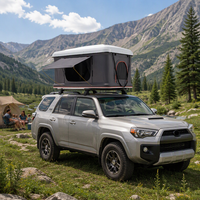 Tente de toit rectangulaire grande surface, style vertical, avec couvercle en ABS étanche, idéale pour le camping familial et les SUV
