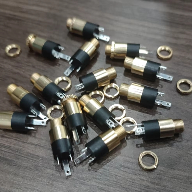In Stock PJ-392 PJ392 Jack 3.5mm Stereo Female Jack for Sale Customize Cylindrical With Screw 3.5 Audio Headphone Connector