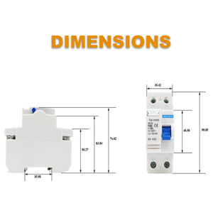 Hochwertiger 2P RCCB 30mA F362 Fehlerstrom schutzsc halter Magnetisches Messing teil - Product Image 4