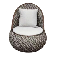 Ensemble de canapés modernes en rotin PE pour l'extérieur avec coussins confortables pour jardin, balcon, salon et cour