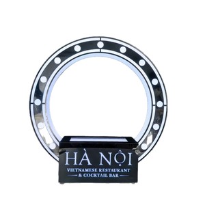 ชั้นวางไวน์อะคริลิคแบบมีไฟ LED สำหรับโชว์ XO Spirits ดีไซน์ทันสมัย เหมาะสำหรับตกแต่งเคาน์เตอร์บาร์ - Product Image 5