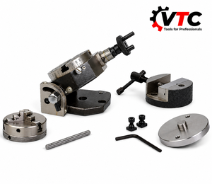 แท่นหมุนแบบปรับมุมได้ 3 นิ้ว พร้อมหัวจับ 3 จับแบบ Self Centering Chuck Rotary VTC ขนาด 65 มม. อุปกรณ์เสริมสำหรับงานกัดแบบแม่นยำ - Product Image 3