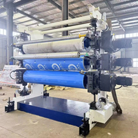 Calandre à trois rouleaux pour feuilles/plaques en polymère HDPE LLDPE PVC TPO avec contrôle PLC et charge de serrage de 200 kN