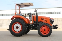 Traktor 80HP 4WD Terlaris dengan Kabin Ber-AC Tertutup Penuh, untuk Membajak, Menggemburkan Tanah, Menyemai, dan Menyemprot.