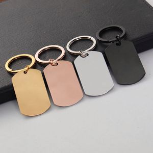 Factory Wholesale Custom Logo <b>Blank</b> Metal Round Laser <b>Key</b> Chain Stainless Steel <b>Blank</b> Engraving Keychain Keyring with logo - Product Image 2