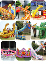 Groupe de danse du dragon dansant dragon lion et lion danse dragon kisd costume chinois
