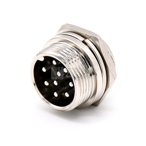 圆形GX16插头和插座9针航空GX16标准连接器金属螺钉公母防水插头 - Product Image 5