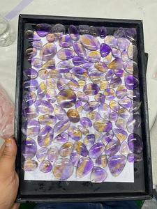 Precio al por mayor de ametrino natural, piedras preciosas sueltas, pera ovalada, Cojín cuadrado redondo, Marquesa en ágata para la fabricación de joyas - Product Image 2