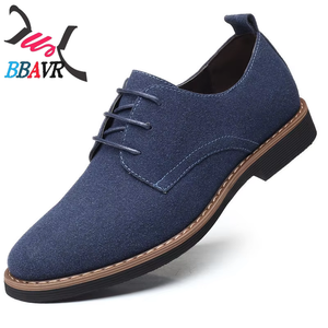 Zapatos de Vestir Formales de Gamuza para Hombre, Estilo Británico, Talla Grande, Zapatos Oxford de Cuero - Product Image 4