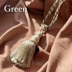 Nuovi Prodotti Esplosivi: Elegante Ciondolo Decorativo Ispirato al Gelsomino con Nappina per Tessili Domestici e Accessori per Tende 12cm - Product Image 5