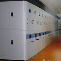 Armoire de classement mobile professionnelle moderne en acier avec étagères de rangement pour archives commerciaux et espace optimisé