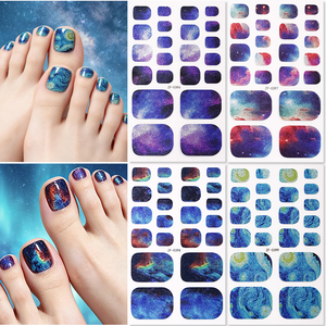 Pegatinas para Uñas de los Pies Vibrantes, No Tóxicas, con un Estilo Sexy, Impresionante y Estético, con un Degradado Brillante en <span class=keywords><strong>Morado</strong></span> y Rosa, Ideales para las Vacaciones de Verano - Product Image 5
