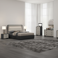Meubles de chambre à coucher modernes avec coiffeuses, lit king size, table de chevet, commode, ensemble de meubles de chambre à coucher très vendu 2026