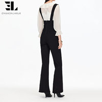 Combinaison en jean doux en lyocell écologique LARSUR, fabriquée sur mesure, décontractée, délavée, longue, pour femmes