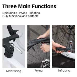 WEST BIKING-Mini Llave de trinquete multifuncional, herramientas de mantenimiento de bicicleta, herramientas de reparación de bicicletas portátiles ligeras - Product Image 2