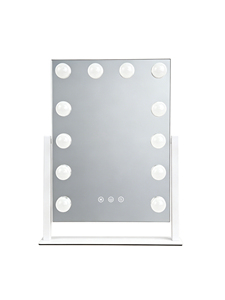 Desk <b>Makeup</b> Smart Touch Control 3 Colors Light 12 Dimmable Bulbs Single Side Cosmetic Mirror - Product Image 2