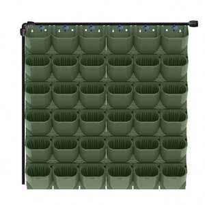 Maceta de pared verde resistente a los rayos UV directa de fábrica, maceta de jardín de pared Vertical de plástico, Kit Vertical de jardín, maceta de Torre Vertical - Product Image 1