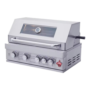 Barbecue à gaz portable en acier inoxydable à hauteur réglable, 4 brûleurs, avec dispositif de sécurité anti-déchets d'oxygène pour la cuisson commerciale de steaks en extérieur - Product Image 6
