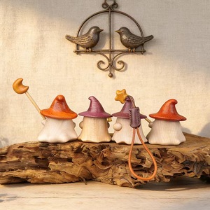 Adornos <span class=keywords><strong>de</strong></span> elfos grabados en madera maciza, arte creativo <span class=keywords><strong>de</strong></span> tallado y ensamblaje, decoración del hogar, regalo lindo - Product Image 5