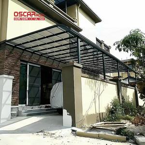 优质铝聚碳酸酯支架防水天篷阳台露台门廊室外室内花园遮阳篷 - Product Image 2