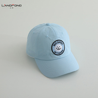 Landfond Multicolor Bordado Nube Algodón Niños Sombrero Nuevo Estilo Primavera Bebé Gorras de béisbol