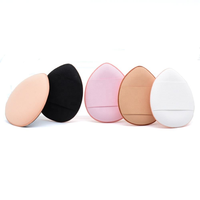 Mini houppette de maquillage portable en forme de coussin d'air pour le visage, éponge de maquillage, mini houppette à poudre pour les doigts