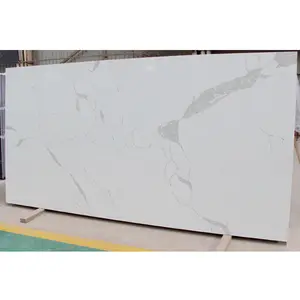 Hot Design Calacatta White Quartz Slabs Big Artificial Quartz Stone Slab White Quartzite Slab Countertop