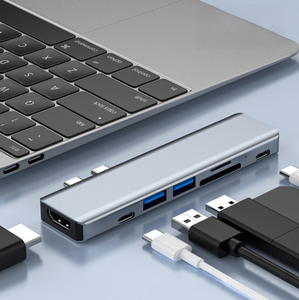 Hub USB-C 7-en-1 <span class=keywords><strong>Thunderbolt</strong></span> 3 pour MacBook – Convertisseur <span class=keywords><strong>Apple</strong></span> le plus vendu - Product Image 3