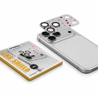 Protection d'objectif d'appareil photo professionnelle pour iPhone 17 Pro Max Grade Aaa Anti-reflet Alignement Facile
