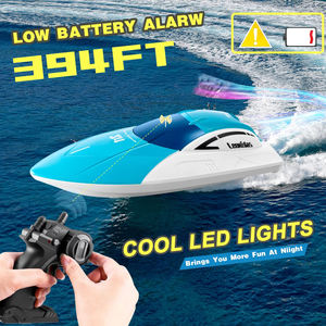 4DS4-1 Mini Bateau Télécommandé Étanche Double Pagaie 4 Canaux Rechargeable 2.4Ghz RC High Speedboat Jouets pour Garçons - Product Image 4