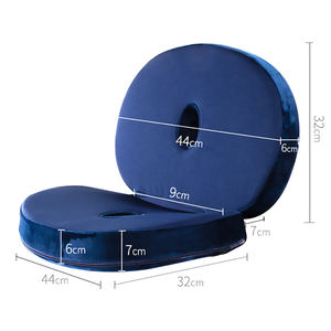 Bantalan kursi kantor ergonomis, busa memori rajut membantu meringankan nyeri saraf punggung - Product Image 3