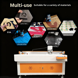 Cutter à lame vibrante CCD haute précision avec roue de rainurage pour carton, papier ondulé, mousse EVA, tissu <span class=keywords><strong>non</strong></span> tissé, feutre - Product Image 3