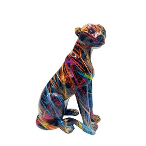 Nuevo Adorno Artístico de Leopardo Esculpido en Resina Epoxi, Artesanía para Decoración de Entrada de Casa u Oficina - Product Image 5