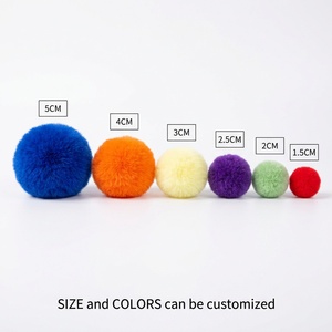 Décoration de table <span class=keywords><strong>Halloween</strong></span> Monstre en pompons, figurine de dessin animé mignonne en peluche avec scène en carton à construire pour fête - Product Image 6