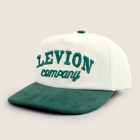Gorra de Béisbol de Dos Tonos para Hombre, Estilo Vintage, de Pana, con Visera Precurvada, Cierre a Presión, Estilo Dad Hat