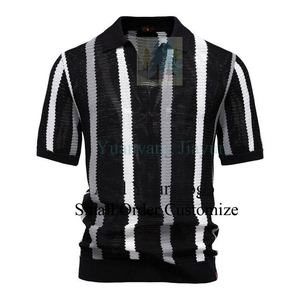 <span class=keywords><strong>Pull</strong></span> rayé gris tendance pour garçon avec col - Product Image 2