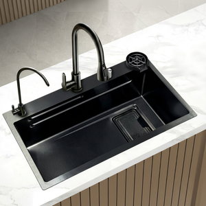 Évier carré en acier inoxydable embouti pour usage commercial - Product Image 1
