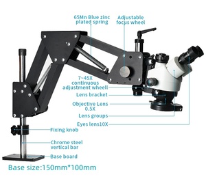 7X-45X <strong>3</strong>.5X-90X Multi-Directional Goldsmith <strong>Microscope</strong> Jewelry Stones Setting <strong>Microscope</strong> with 4k Camera Jewelry Tools - Product Image 3