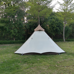 YGY Glamping Ensemble Instantané Étanche Anti-UV Pyramide Tente 2-3 Personnes Famille Camping En Plein Air Une Chambre Structure 4 Saisons Utilisation - Product Image 5