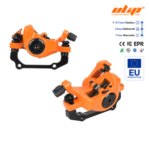 Juego de frenos de disco delanteros originales para patinete eléctrico Kugoo Kukirin G2 G4, base de freno de aleación de aluminio, piezas de repuesto - Product Image 1